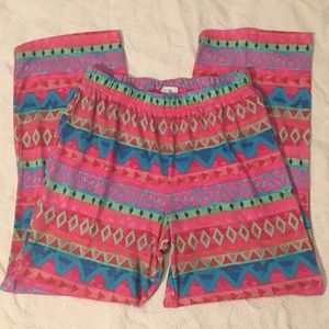 Colorful Geometric Pajama Pants